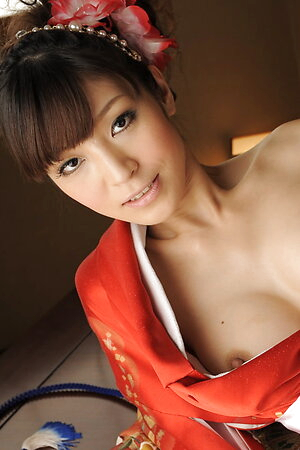 Lady Yuria Tominaga is naked under her kimono