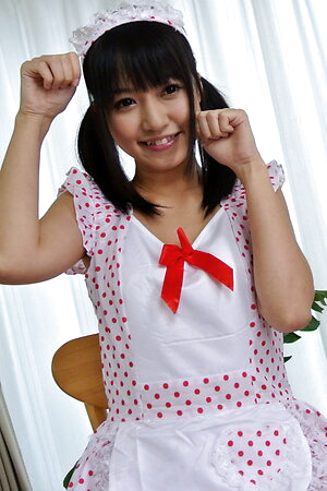 Naughty maid Kotomi Asakura sucks a cock and gets full of cums