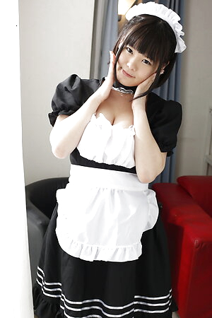 Chubby waitress Ai Mashiro shows her big tits