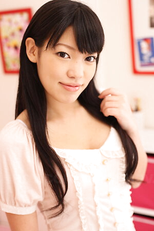 Chiharu Miyashita shows yummy boobs and appetizing behind in panties.